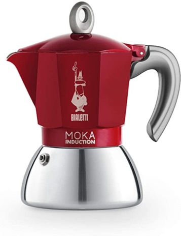 CAFF.MOKA INDUCT RED 04x2tz